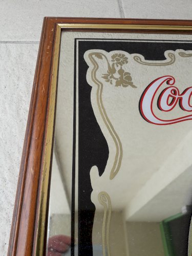 Miroir publicitaire Coca-Cola