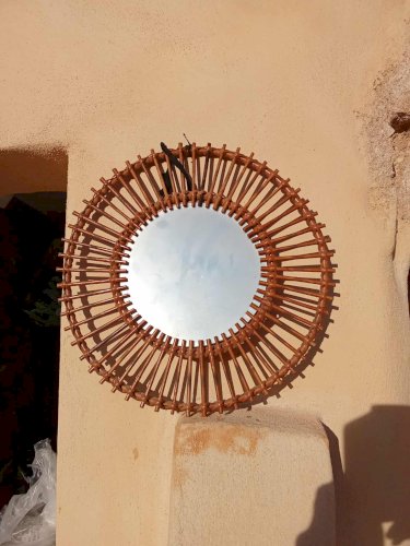 Miroir rotin