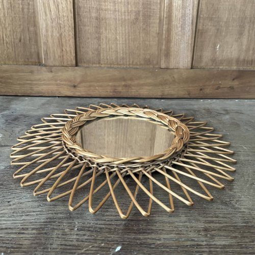 Miroir rotin