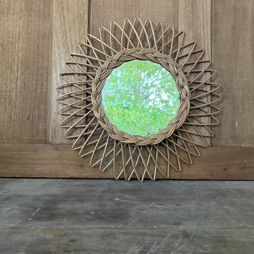 Miroir rotin