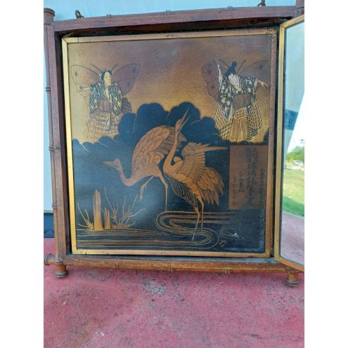 Miroir Triptyque 1876 : L.B