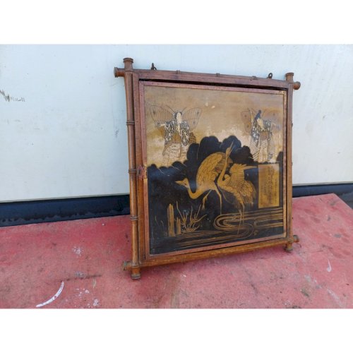 Miroir Triptyque 1876 : L.B