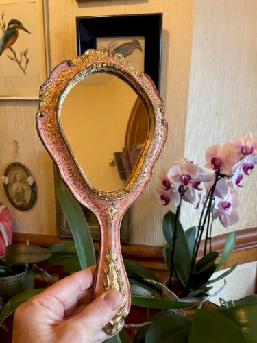 Miroir Vénitien peint vintage