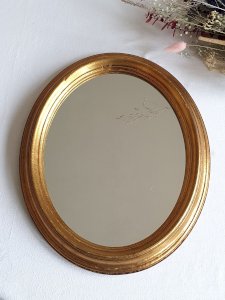 Miroir vintage doré