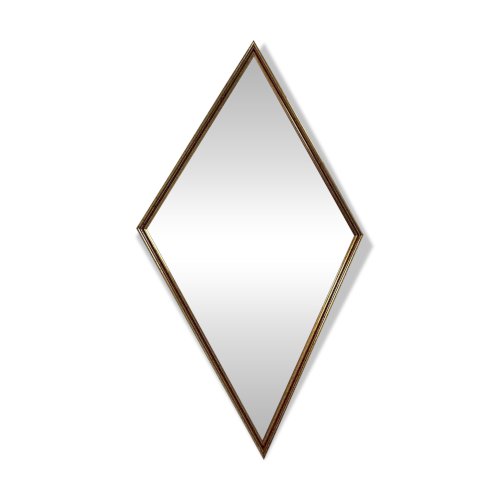 miroir vintage en forme de losange