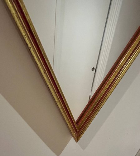 miroir vintage en forme de losange