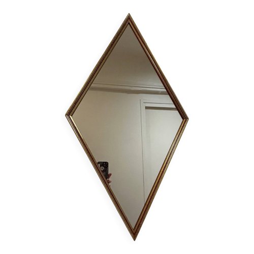 miroir vintage en forme de losange