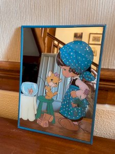 Miroir vintage Hong Kong 1970