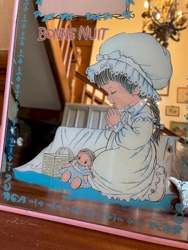 Miroir vintage romantique Bonne nuit
