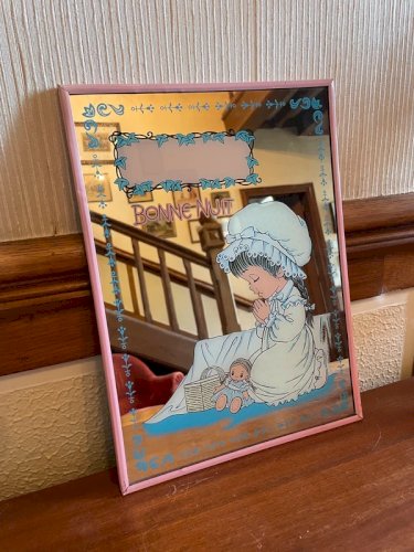 Miroir vintage romantique Bonne nuit
