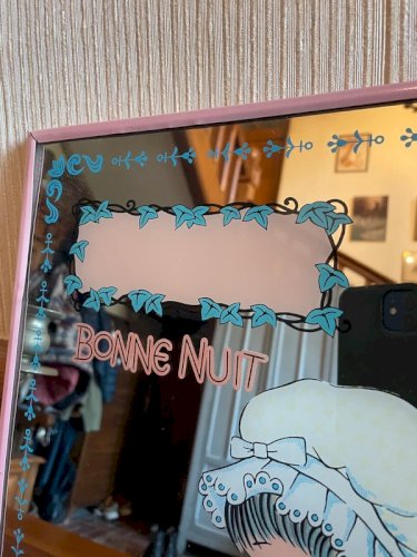 Miroir vintage romantique Bonne nuit