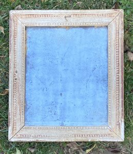 Miroir XVIIIe - Louis XVI - Cadre à rang de perles - dans son jus 