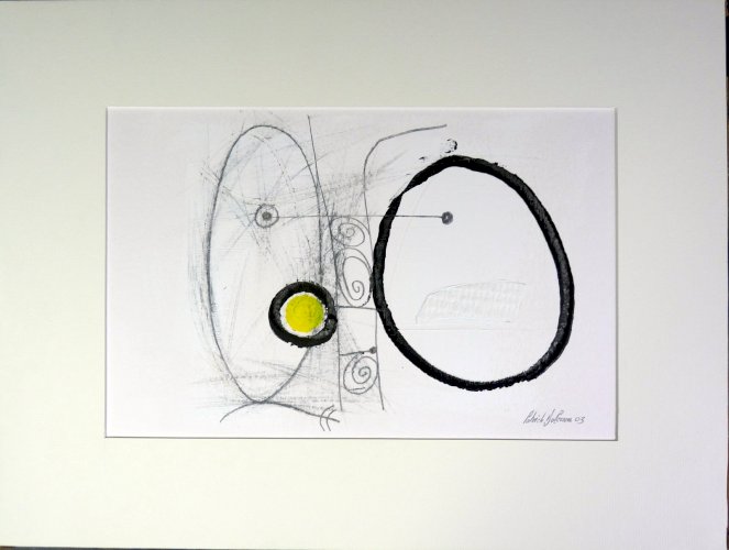 Mixte acrylique abstraite FACE A FACE signée Patrick Duperron 2003 certificat