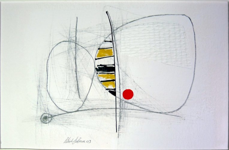 Mixte acrylique abstraite PLACEMENT signée Patrick Duperron 2003 certificat