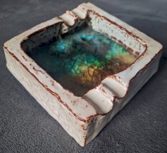 Mobach Utrecht ceramic ashtray, vintage catchall.