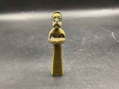 Lecherous Monk XIX century in bronze.