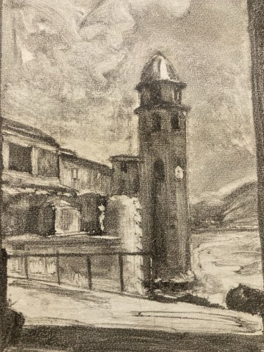 Monotype Pierre LAPRADE Papier Mer Phare Saint Jean De Luz ? Océan Pays Basque