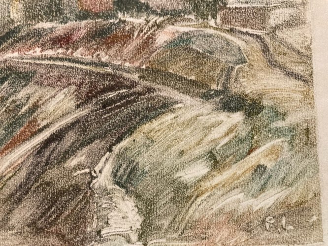 Monotype Pierre LAPRADE Papier Mer Phare Saint Jean De Luz Océan Pays Basque