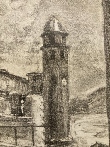 Monotype Pierre LAPRADE Papier Mer Phare Saint Jean De Luz ? Océan Pays Basque