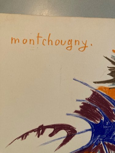 MONTCHOUGNY JEAN Etching LITHOGRAPHIE ORIGINALE SIGNEE METAMORPHOSES DU COQ Art