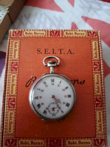 Silver pocket watch