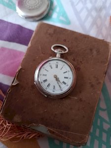 Silver pocket watch
