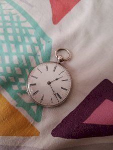 Silver pocket watch