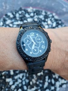 Montre Agatha noir vintage