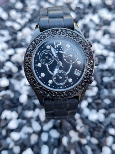 Montre Agatha noir vintage