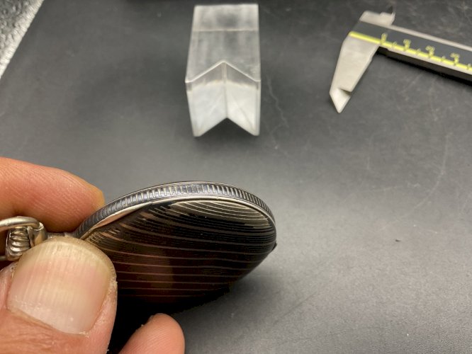 Montre de gousset ARGENT massif niellé silver pocket watch