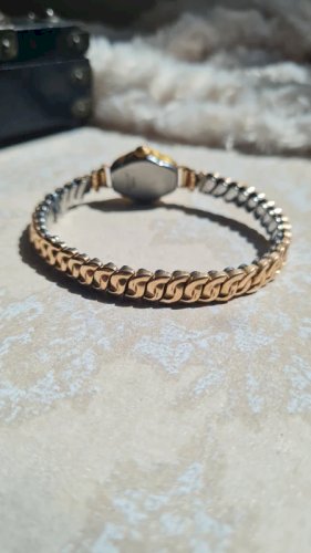 Montre Femme Bessa mécanique ancienne plaqué or - fonctionne