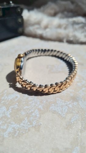 Montre Femme Bessa mécanique ancienne plaqué or - fonctionne