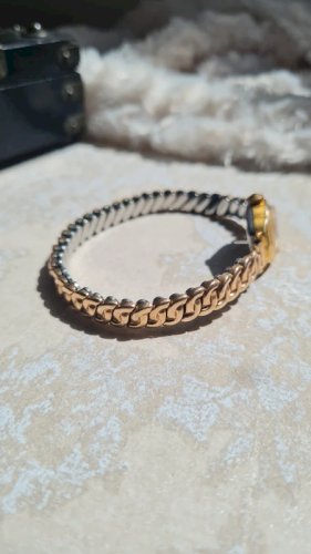 Montre Femme Bessa mécanique ancienne plaqué or - fonctionne