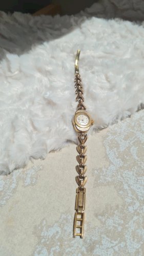 Montre Femme mécanique Actom ancienne plaqué or - fonctionne