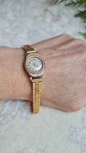 Women's vintage mechanical watch gold-plated - working