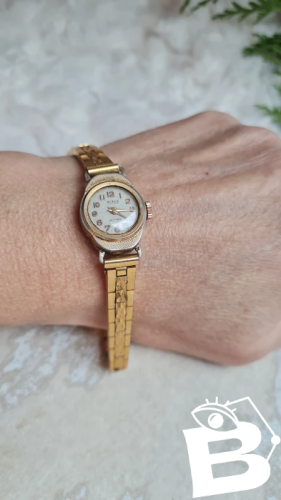 Montre Femme mécanique ancienne plaqué or - fonctionne