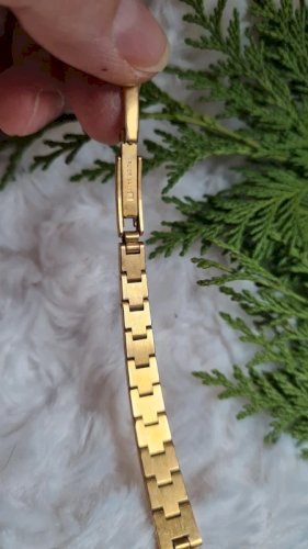 Montre Femme mécanique ancienne plaqué or - fonctionne