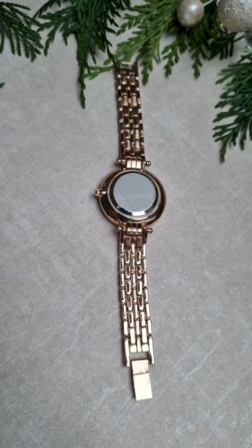 Montre femme vintage Galimard doré et strass état neuf
