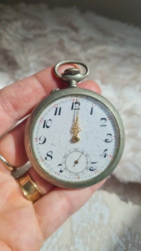 Montre gousset ancienne argentan HS
