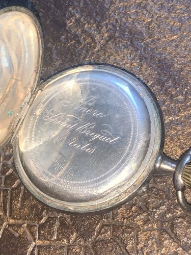 Montre gousset en argent spiral breguet 15 rubis diamètre 50