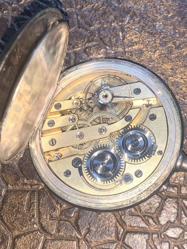 Montre gousset en argent spiral breguet 15 rubis diamètre 50