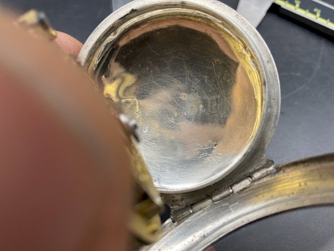 montre gousset mouvement à coq argent massif XVIII/XIX ème ..