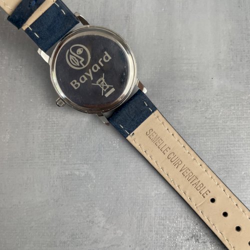 Montre quartz femme VUILLEMIN REGNIER strass bracelet bleu fonctionne pile neuve