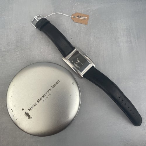 Montre watch publicitaire Musee Marmottan Monet Jet time fonctionne pile neuve