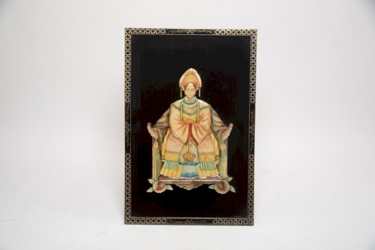 Monumental 1950s Chinese Jade Inlay Imperial Wall Panels Pair Regency