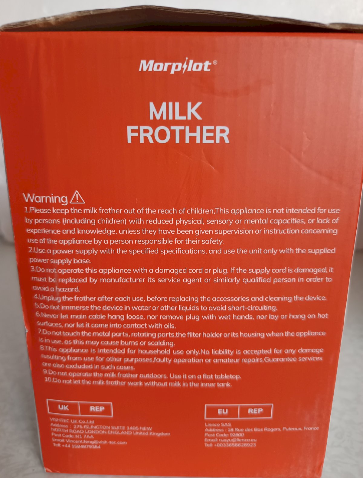 Mousseur à Lait électrique Morpilot 4 En 1 – 500 Ml, 600W, Verre Borosilicate, Pour Cappuccino, Latte, Mousse Chaude/froide