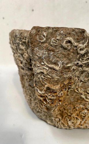 Mortier a oreilles en pierre du XVIII siècle