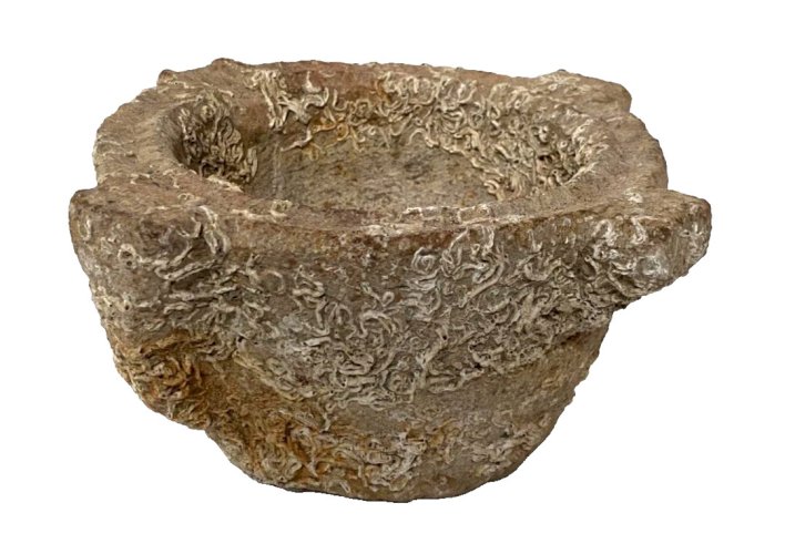 Mortier a oreilles en pierre du XVIII siècle