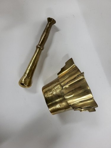 MORTIER EN BRONZE AVEC PILON N9