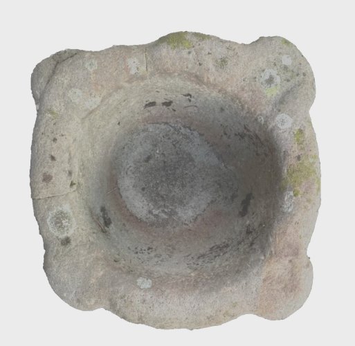 Mortier sur socle en pierre XVIII siècle